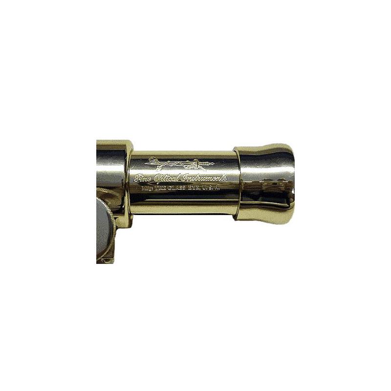 The Glass Eye Messing telescoop Avalon All Brass statief, uit eikenhout