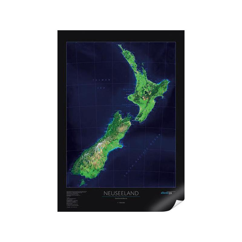 albedo 39 Kaart Nieuw Zeeland