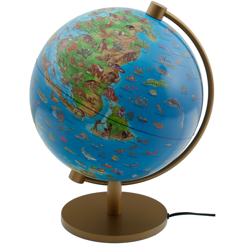Stellanova Kinderglobe DinoZ kinder verlichte wereldbol 8928911, prehistorische wereld