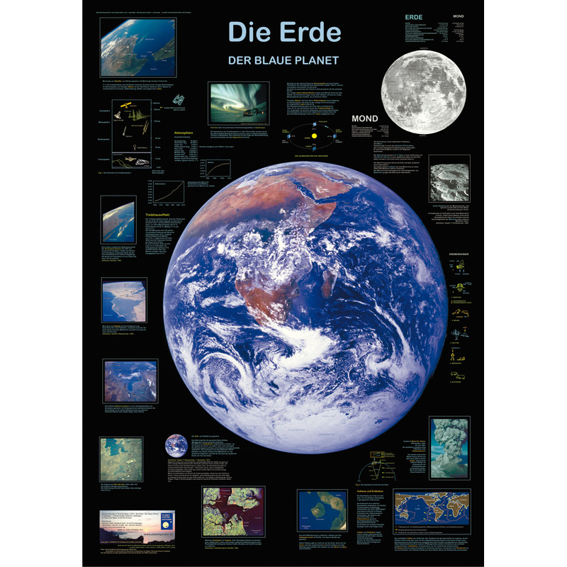 Planet Poster Editions Poster Die Erde - Der blaue Planet (Duits)