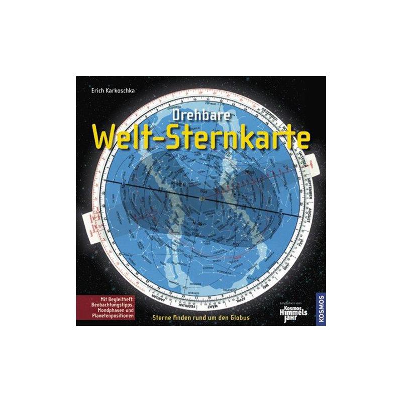 Kosmos Verlag Draaibare wereldsterrenkaart (Duits)