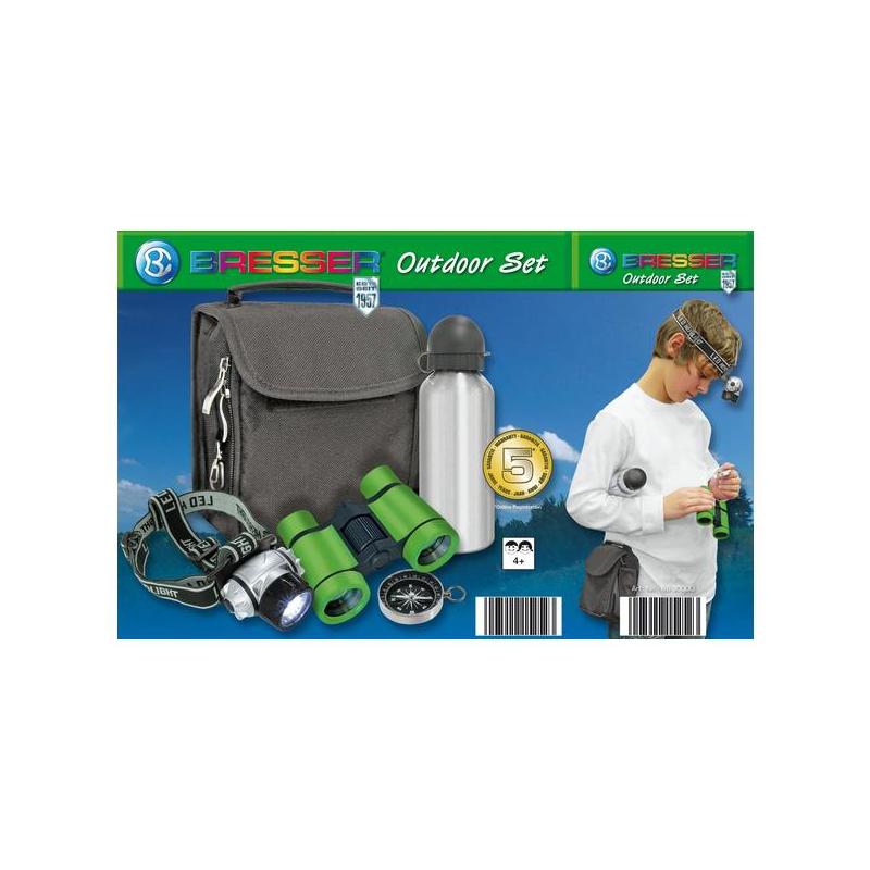 Bresser Junior Verrekijkers Junior outdoorset met verrekijker en drinkfles