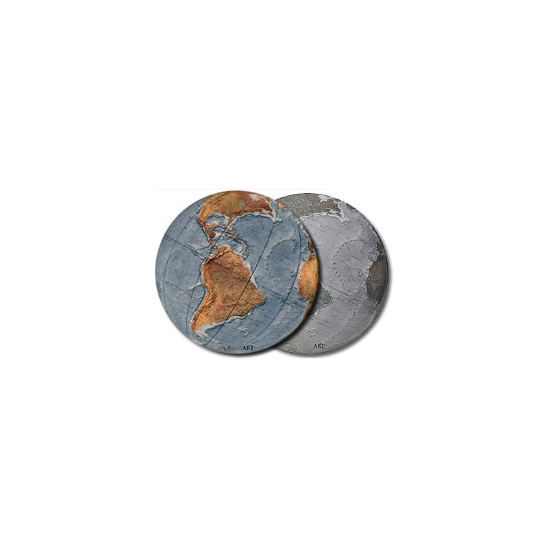 Columbus Globe Duo Alba Roestvrij staal, mat 34cm