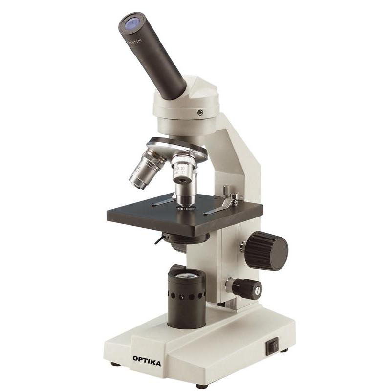 Optika Microscoop M-100FL-H, monoculair, halogeen
