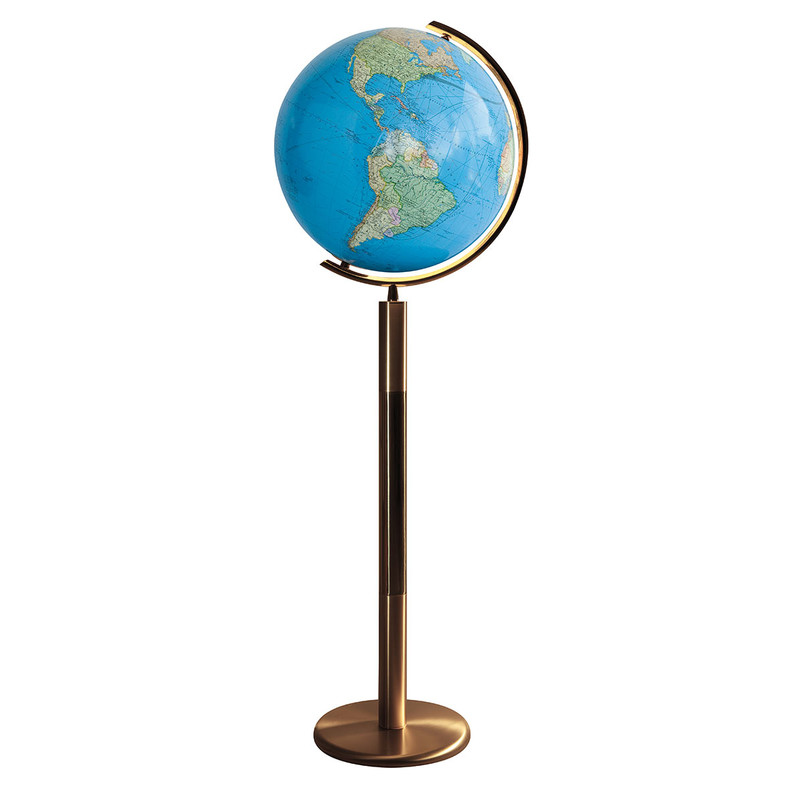Columbus Staande globe Duo Messing 40cm (Frans)