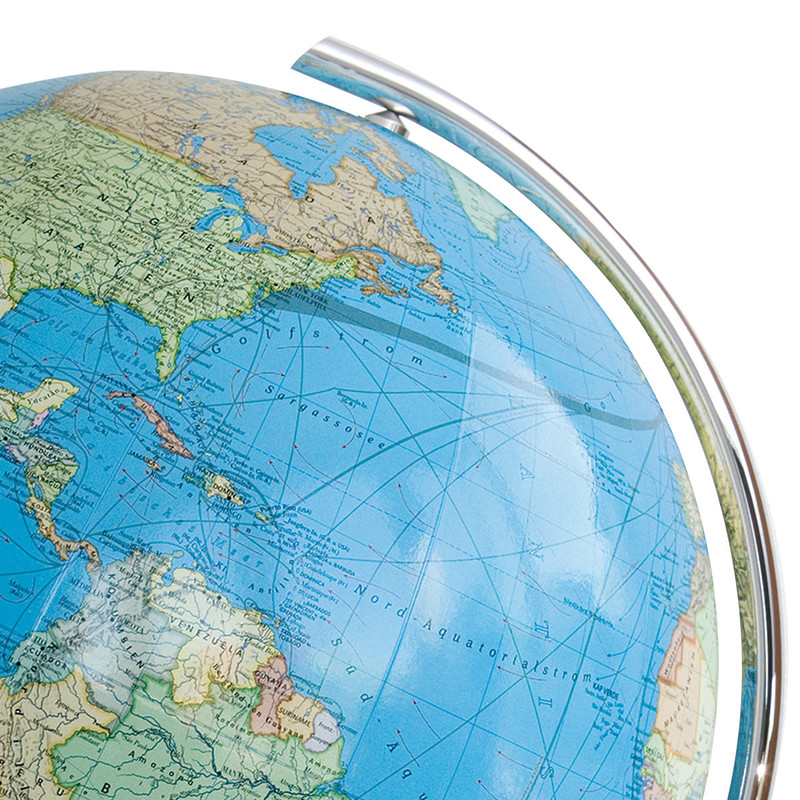 Columbus Staande globe Duo Roestvrij staal 40cm (Engels)