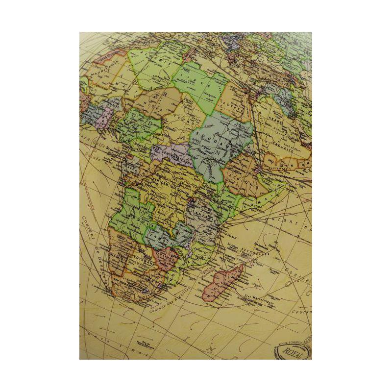 Columbus Staande globe Royal 40cm Standfuß Holz Wenge/ Edelstahl