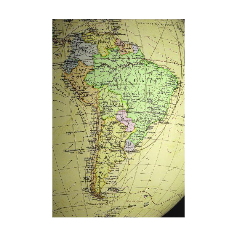 Columbus Staande globe Royal 40cm Standfuß Holz Wenge/ Edelstahl