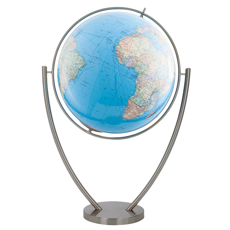 Columbus Staande globe Duo Magnum Stainless Steel (English) 77cm