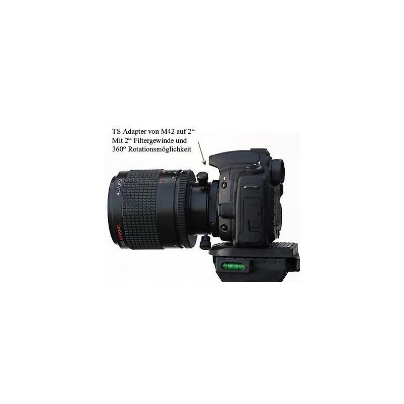 TS Optics Rotatiesysteem M42x1 (binnenzijde/telescoopzijde) op Canon EOS bajonet (buitenzijde/camerazijde)