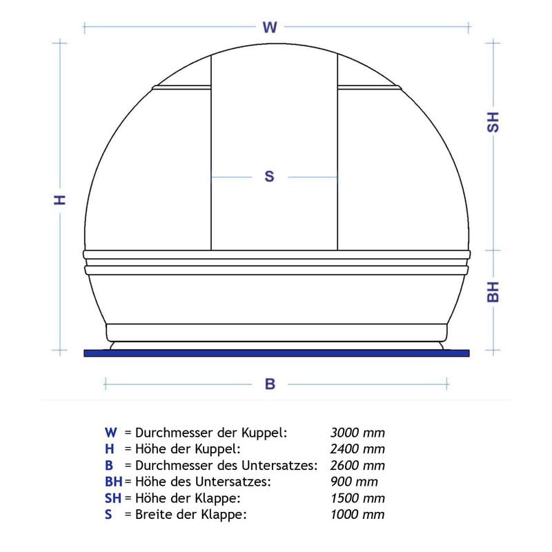 ScopeDome V3 sterrenwachtkoepel, 3m diameter