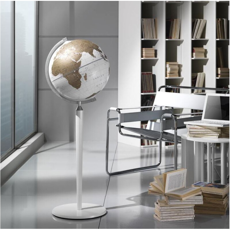 Zoffoli living Staande globe Vasco da Gama All White 40cm