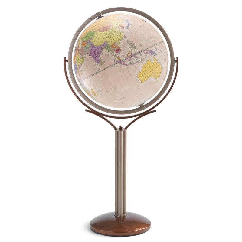 Zoffoli Staande globe Magellano Rosa Antico 50cm