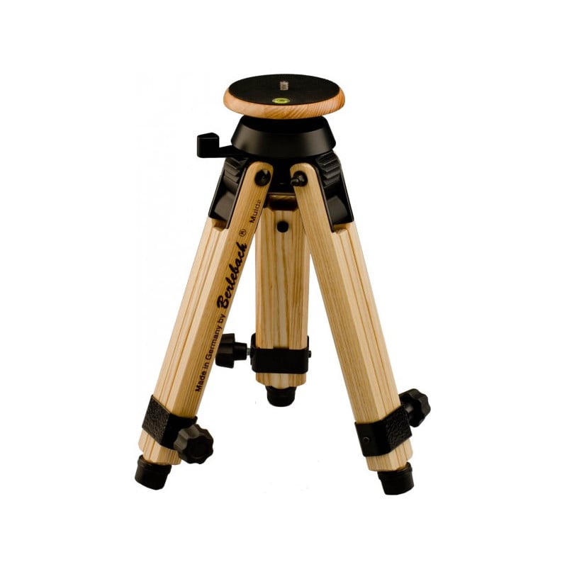 Berlebach Houten tripod Ministatief, met nivellering