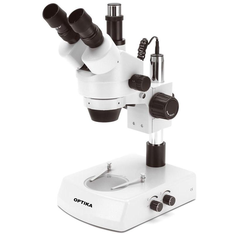 Optika SZM-2 microscoop, zoom, trinoculair, 7x-45x
