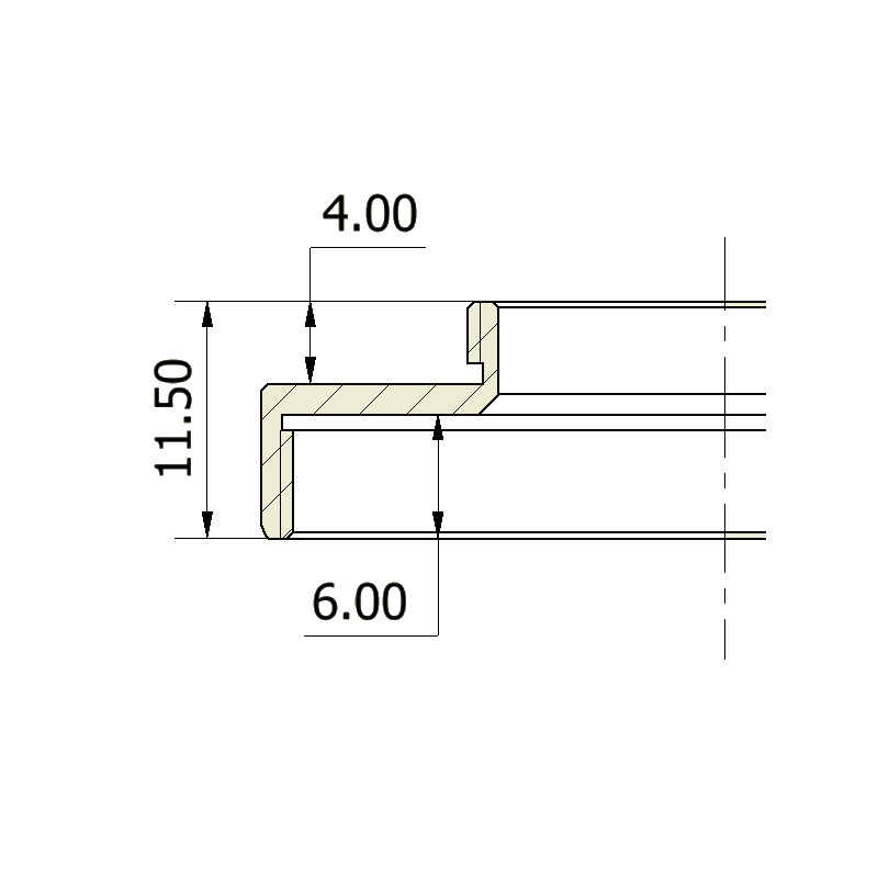 Omegon Adapter, C-Mount (male) op T2 (female)