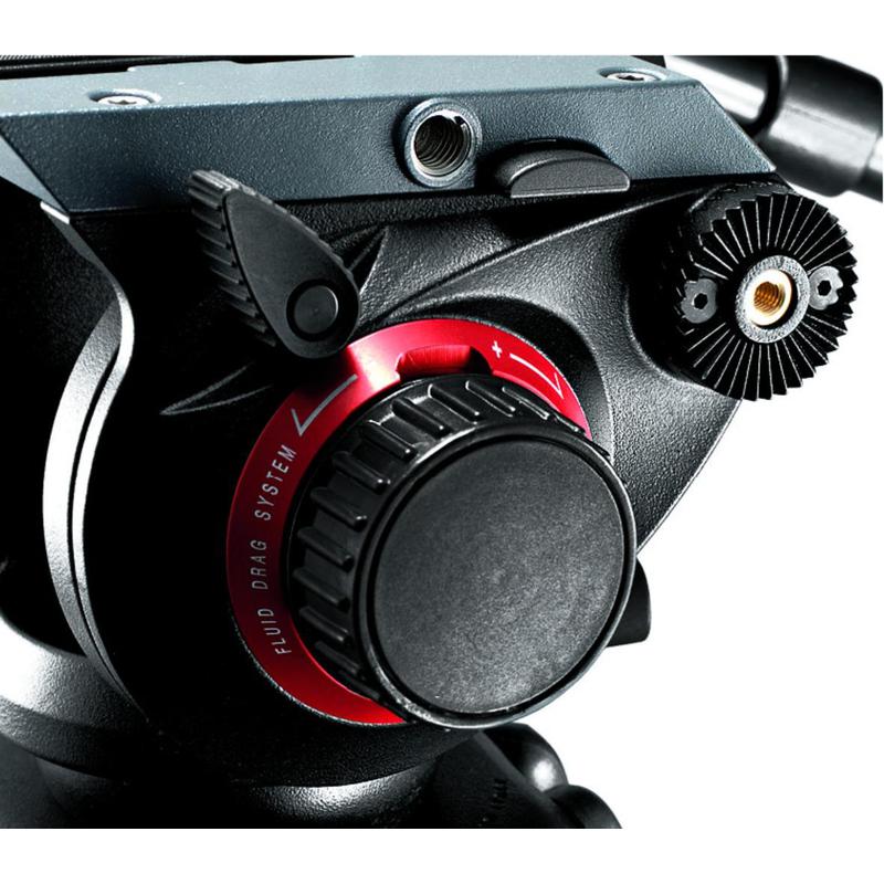 Manfrotto Carbon statief 504HD, 536K, met 2-weg-kop en nivelleerbasis