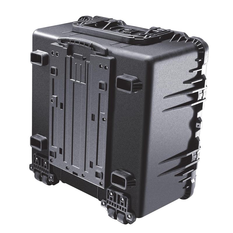 PELI Koffer M1640, zwart, incl. schuimrubber, incl. wieltjes