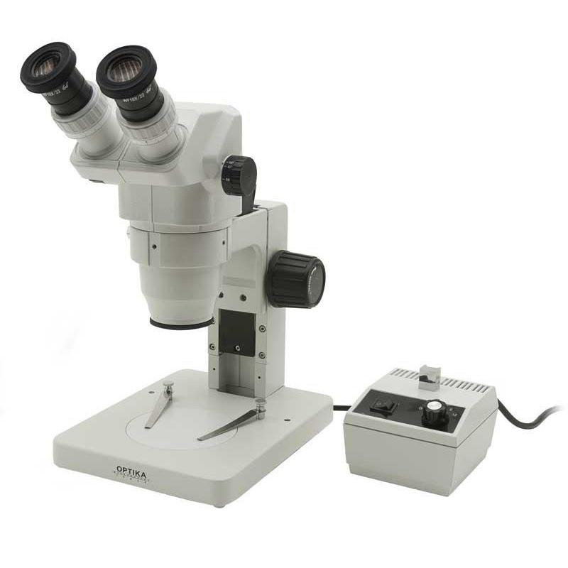 Optika Stereozoommikroskop Binokulares Zoomstereomikroskop SZR-3, einfaches Stativ, 1 Leuchte