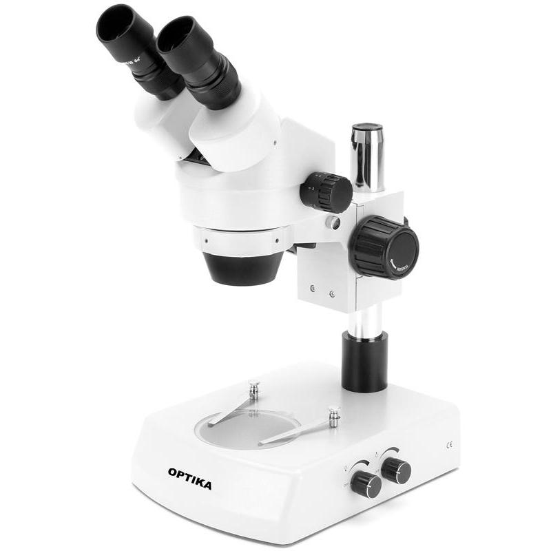 Optika Binokulares Stereozoommikroskop SZM-1LED 7x-45x, LED Auf- und Durchlicht