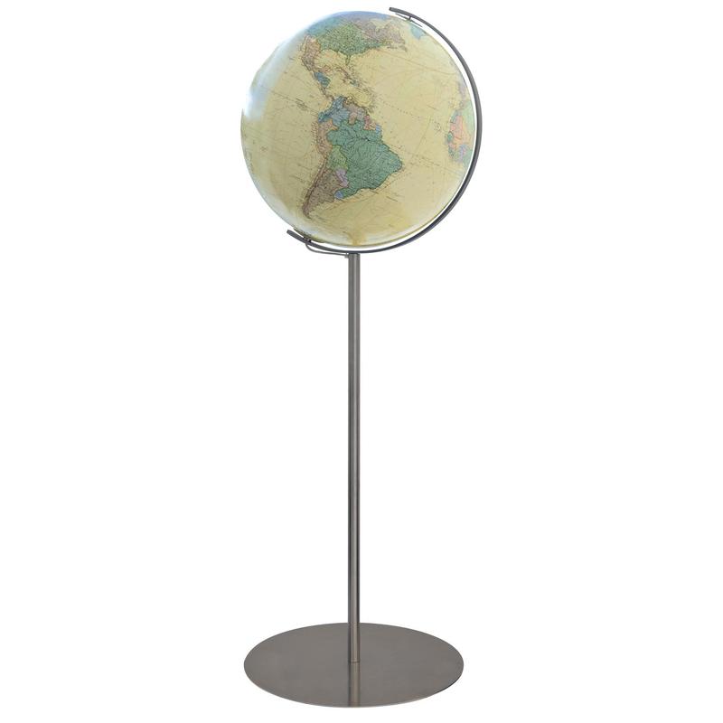 Columbus Royal staande globe, 40cm, roestvrijstalen voet 224086 (Duits)