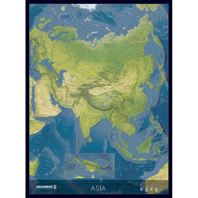 Columbus Continentkaart Azië KK2021AS (Duits)
