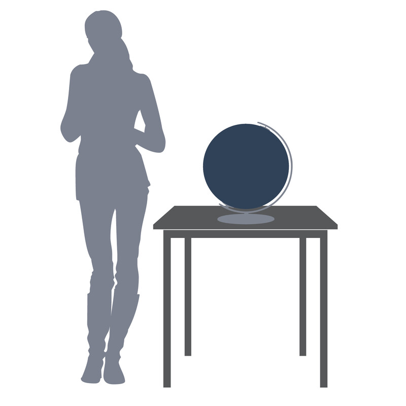 Columbus Globe Royal 40cm glad leren kameel