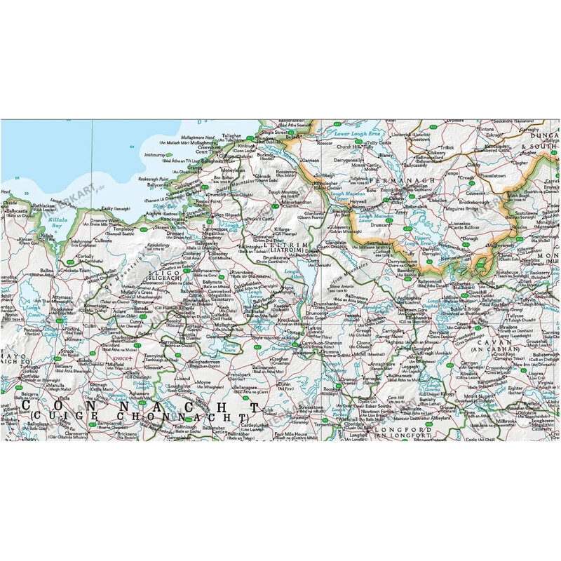 National Geographic Kaart Ierland (76 x 91 cm)