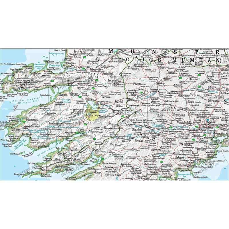 National Geographic Kaart Ierland (76 x 91 cm)