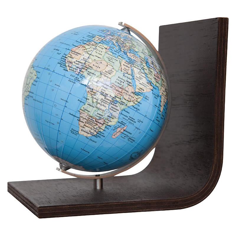 Columbus Duo globe bookend, TING compatible