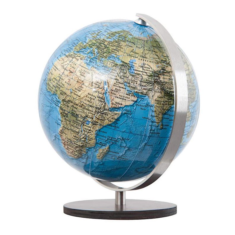 Columbus Mini globe Duorama macassar houten voet 12cm
