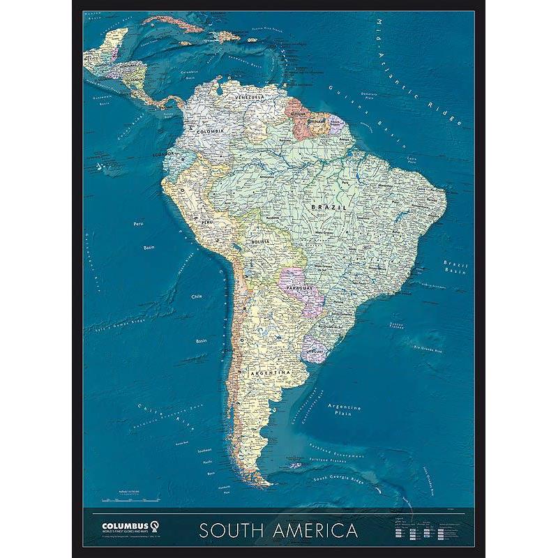 Columbus Continentkaart Zuid-Amerika KK2021SA
