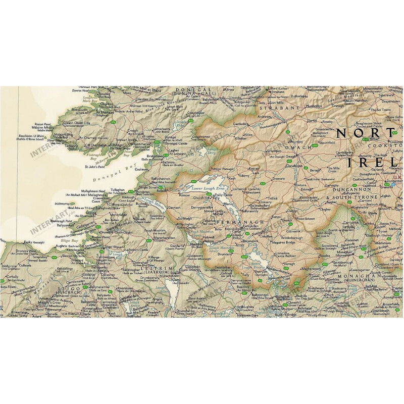 National Geographic Kaart Ierland (76 x 91 cm)