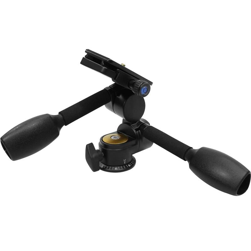 Omegon Driewegkop 3-Wege-Neiger Pro Stativ-Panoramakopf PD80