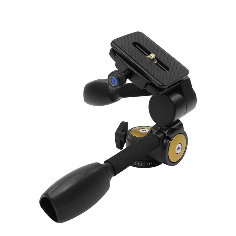 Omegon Driewegkop 3-Wege-Neiger Pro Stativ-Panoramakopf PD80
