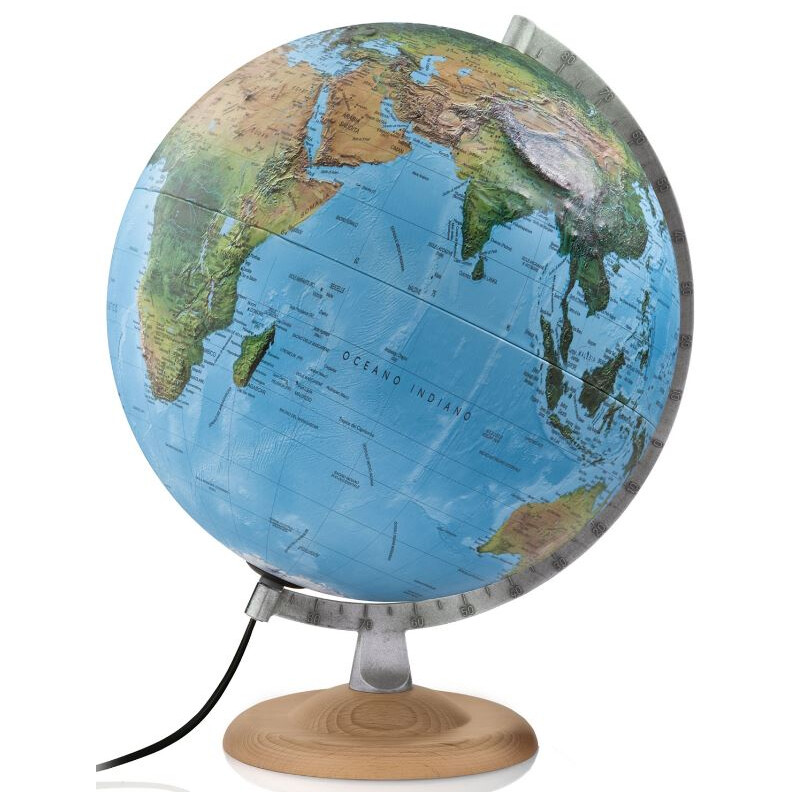 Atmosphere Reliefglobe R4 Silver 30cm