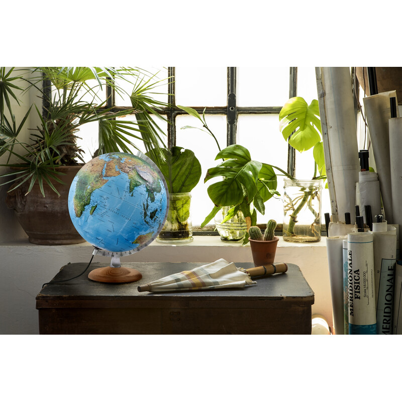 Atmosphere Reliefglobe R4 Silver 30cm