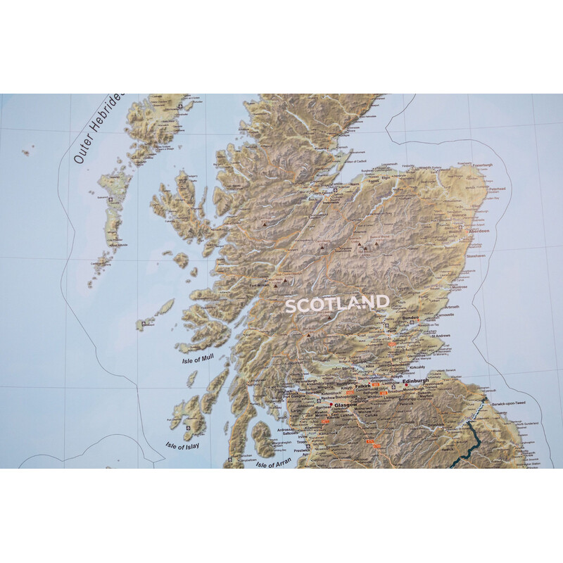 GeoMetro Kaart United Kingdom (100 x 140 cm)