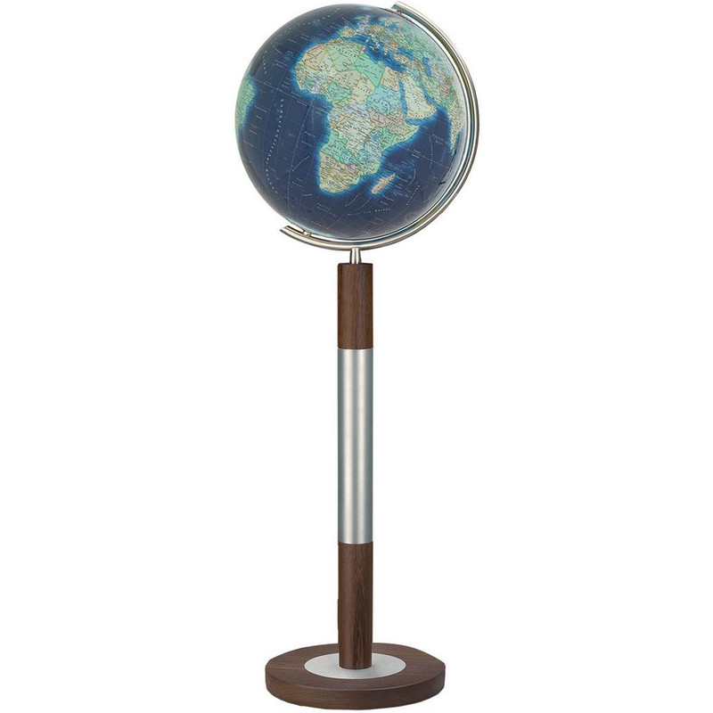 Columbus Staande globe Duo Azzurro Roestvrij staal/Wenger 40cm