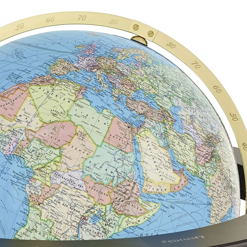 Columbus Staande globe Duo grote glazen bol Staand model T205150