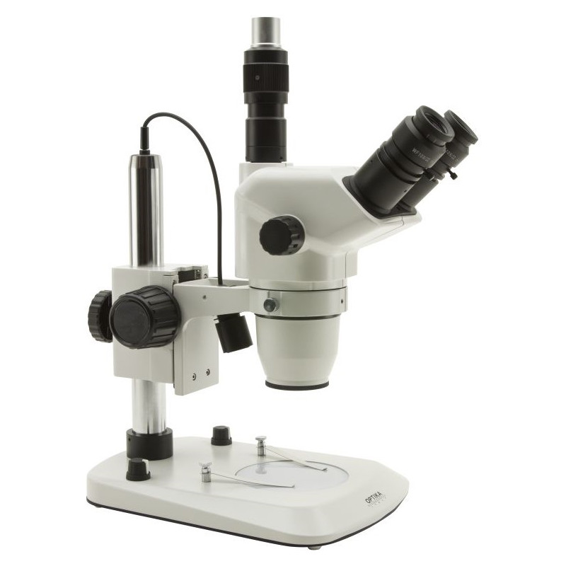 Optika Zoom stereomicroscoop 7x-45x SZN-4, trinoculair, LED