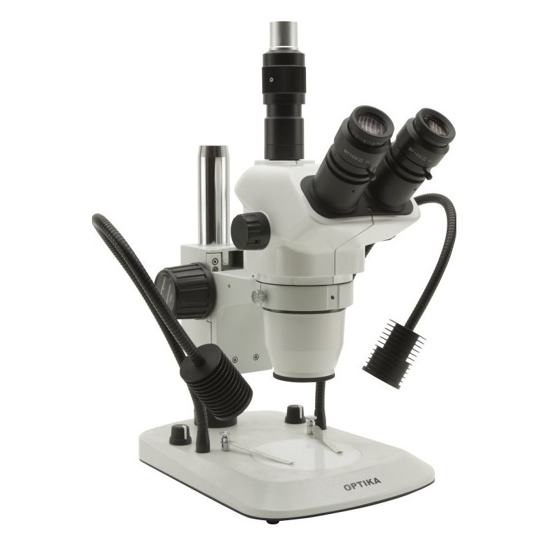 Optika Zoom stereomicroscoop 7x-45x SZN-6, trinoculair, LED