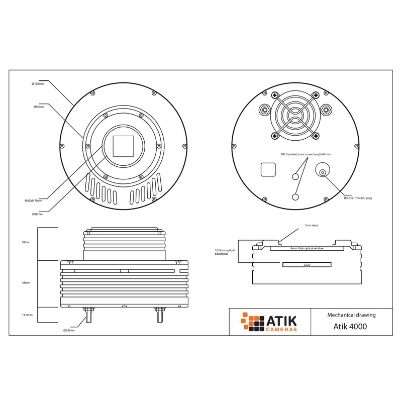 Atik Camera 4000 Mono