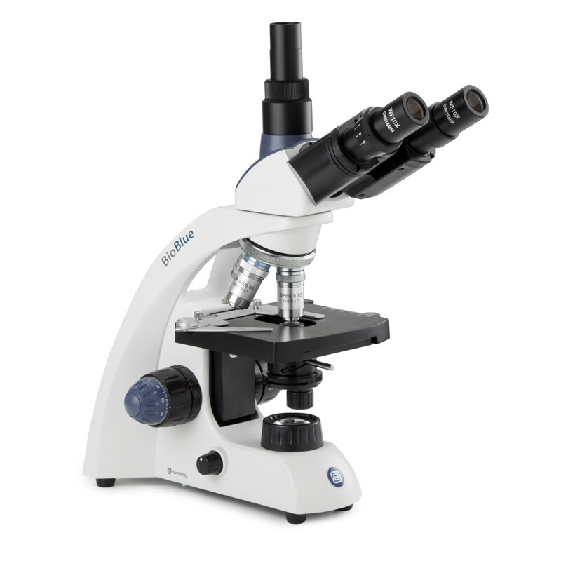 Euromex Microscoop BioBlue, BB.4243, trino, DIN, semiplan, 40x-600x, 10x/18, NeoLED, 1W