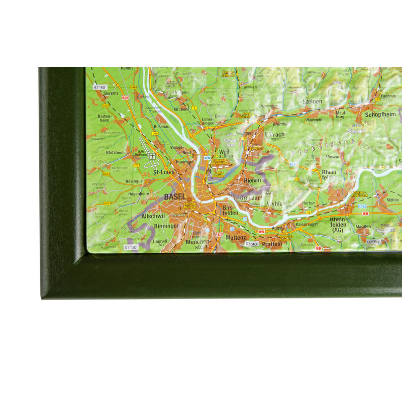 Georelief Regionale kaart Zwarte woud