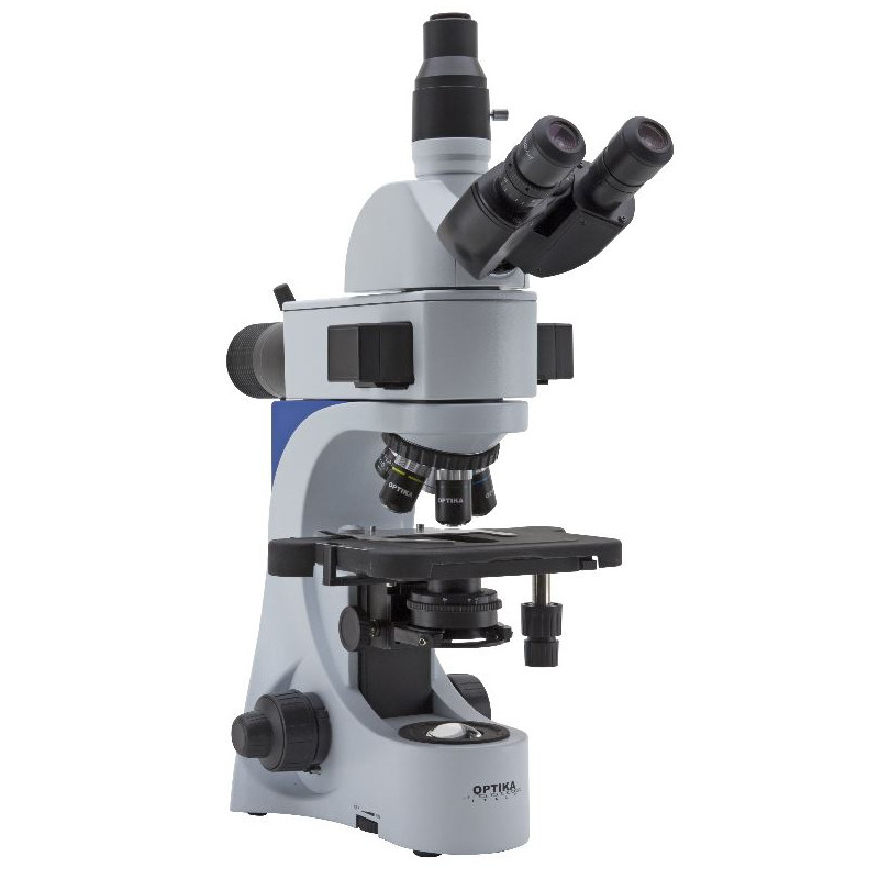 Optika microscoop B-383LD2, fluorescentie, LED, trinoculair, B&G-filter