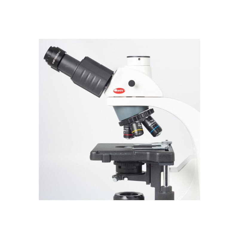 Motic Microscoop BA310E, trino, BF, infinity, EC-plan, achro, 40x - 1000x, Hal. 30W, LED (opt.)