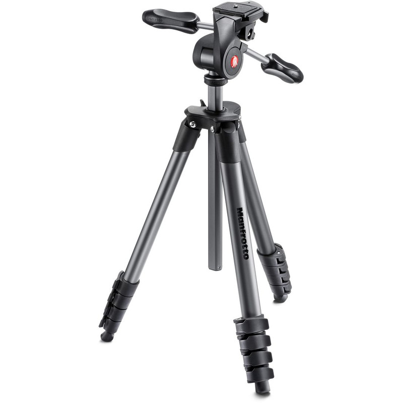 Manfrotto Compact Advanced camerastatief-set, zwart