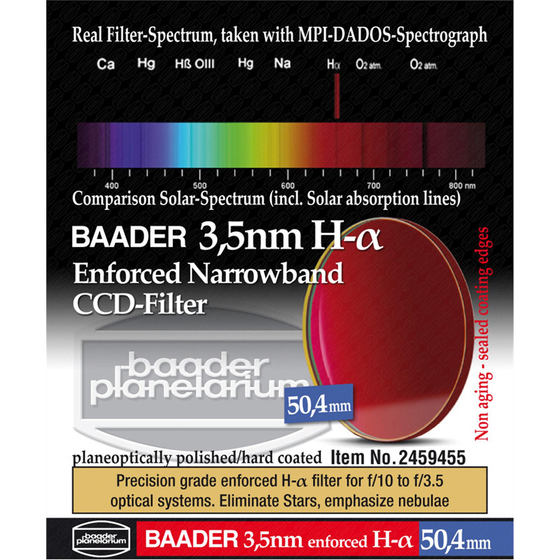 Baader Ultra-Narrowband 3,5nm H-alpha Filters 50,4mm