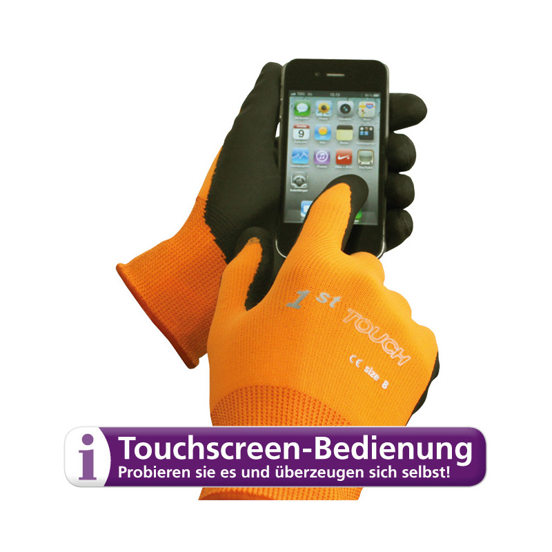 1st Touch handschoen voor touchscreens, maat 10